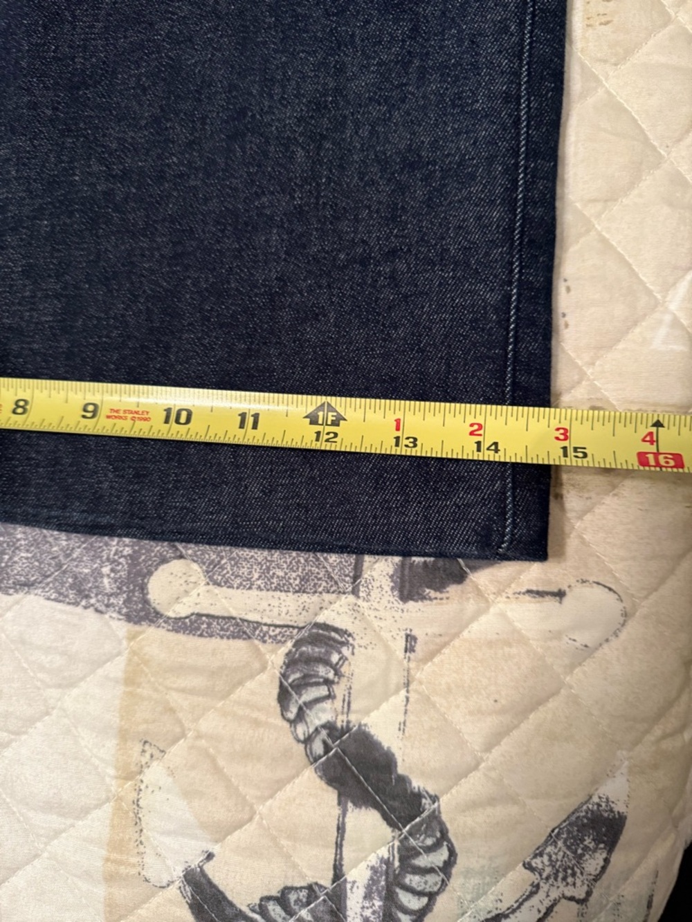 NWT SPANX Zero Waistband Crop Womens Wide Leg Jeans Raw Indigo Wash Size 2x - Picture 11 of 12